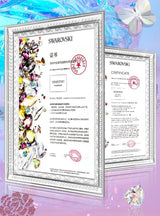 Kingxbar Lucky Series-hylster dekoreret med originale Swarovski-krystaller iPhone 12 mini gennemsigtig (Luck)