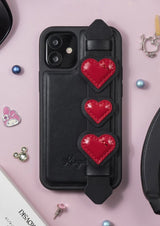 Kingxbar Sweet Series case dekoreret med originale Swarovski krystaller iPhone 12 mini sort