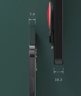 Kingxbar Sweet Series-hylster dekoreret med originale Swarovski krystaller iPhone 12 Pro / iPhone 12 grøn