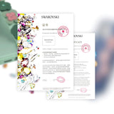 Kingxbar Sweet Series-hylster dekoreret med originale Swarovski krystaller iPhone 12 Pro / iPhone 12 sort