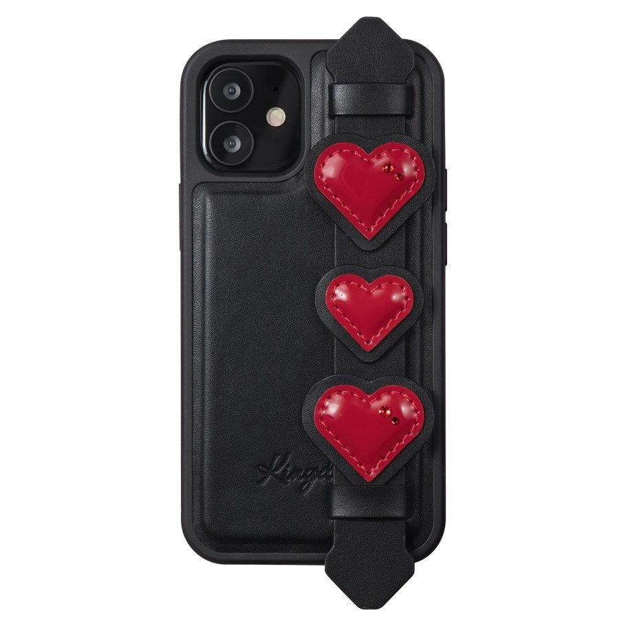 Kingxbar Sweet Series case dekoreret med originale Swarovski krystaller iPhone 12 Pro Max sort