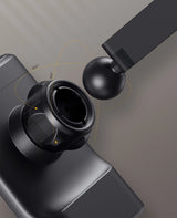 Baseus bil hovedstøtte telefon holder med indbygget 15 W Qi trådløs oplader sort (WXHZ-01)