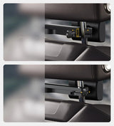 Baseus bil hovedstøtte telefon holder med indbygget 15 W Qi trådløs oplader sort (WXHZ-01)