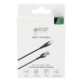 Gear 665110 USB-kabel USB 2.0 1,5 m USB A USB C 0,48 Gbit/sek. 18 W Sort