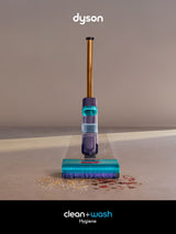 Dyson Clean + Wash Hygiene Elektrisk kost Batteri Tør&våd Poseløs Blå, Kobberfarve