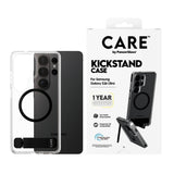 CARE by PanzerGlass Urban Explorer Case Transparent w. Black Kickstand & Qi Samsung Galaxy S26 Ultra