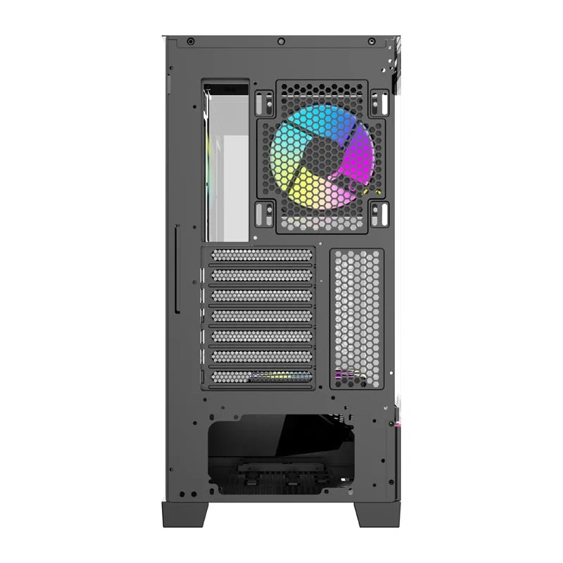 Computerkasse DarkFlash K430 + 6 ventilatorer (sort)
