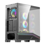 Computerkasse DarkFlash K430 + 6 ventilatorer (sort)