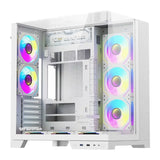 Computerkasse DarkFlash TH285 PLUS + 8 blæsere (hvid)