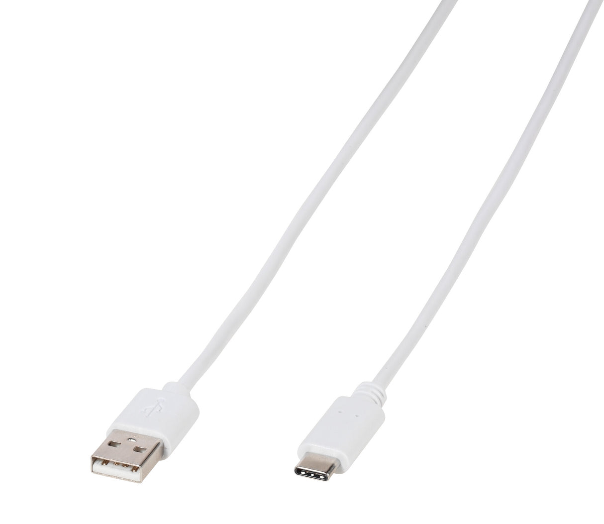 Vivanco PBW CC UC 10 USB-kabel USB 2.0 1 m USB A USB C Hvid