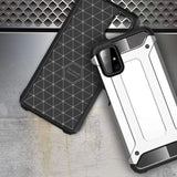 Hybrid Armor Case Tough Rugged Cover til Samsung Galaxy M51 blå