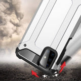 Hybrid Armor Case Tough Rugged Cover til Samsung Galaxy M51 blå