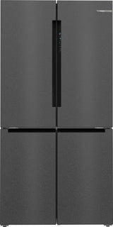 Bosch Serie 6 KFN96AXEA side-by-side køle-fryseskab Fritstående 605 L Sort