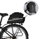 Wozinsky rummelig cykeltragetaske 35L (regn dække inkluderet) sort (WBB19BK)