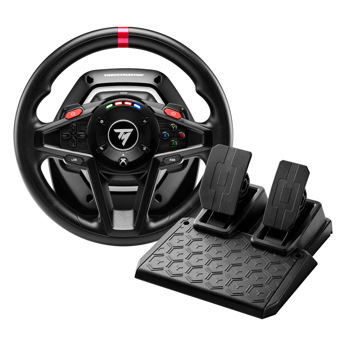 Thrustmaster T128 Sort USB Rat + Pedaler Analog/digital PC, Xbox One, Xbox Series S, Xbox Series X, Xbox One X, Xbox One S