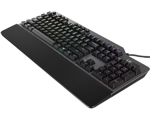 Lenovo Legion K500 tastatur Spil USB QWERTY US engelsk Sort, Grå