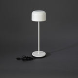 Konstsmide Lille hvid bordlampe portable