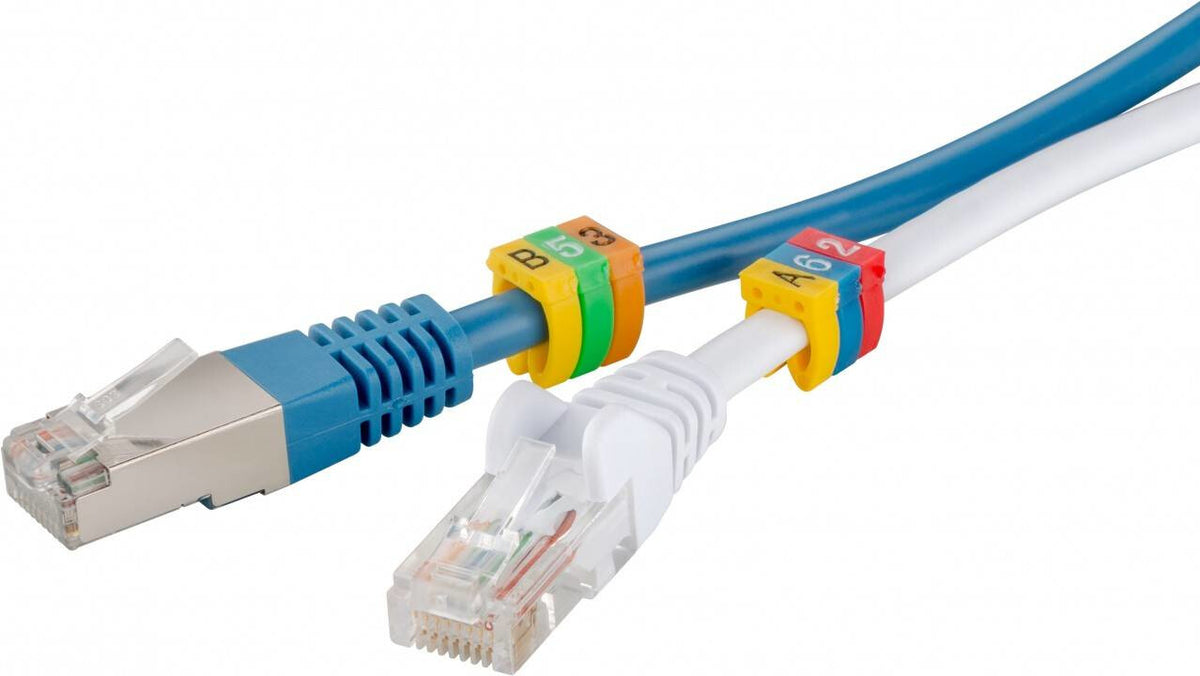 Goobay 72515 kabelmarkering Flerfarvet PVC 100 stk