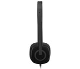 Logitech H150 Headset Ledningsført Kontor/Callcenter Sort