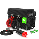 Green Cell INV03DE strømadapter og vekselret Auto/indendørs 500 W Sort