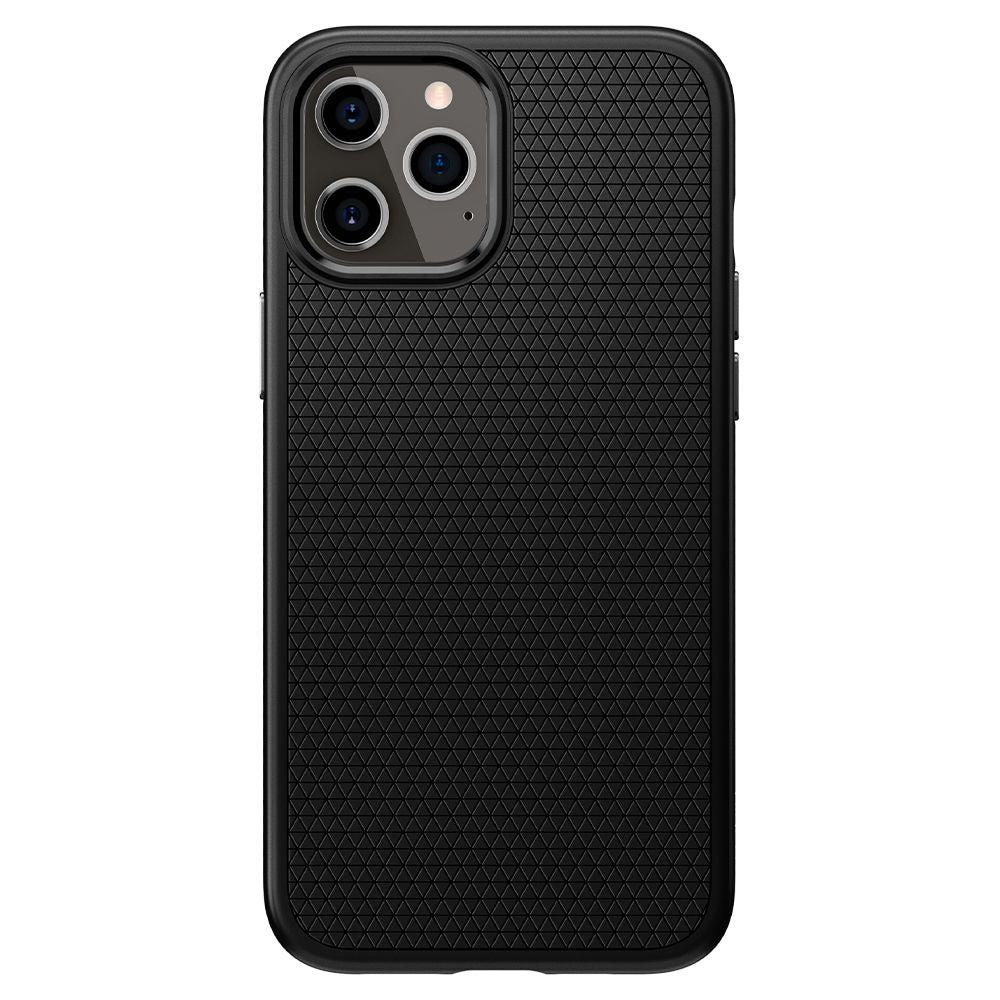 Spigen Liquid Air Case til iPhone 12 / iPhone 12 Pro - Matte sort