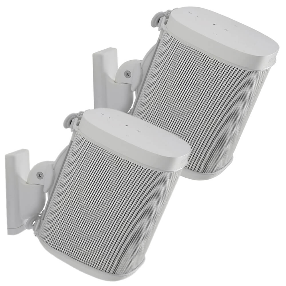 Sanus Wall Mount For Sonos One Sl Play:1 Play:3 Pair White