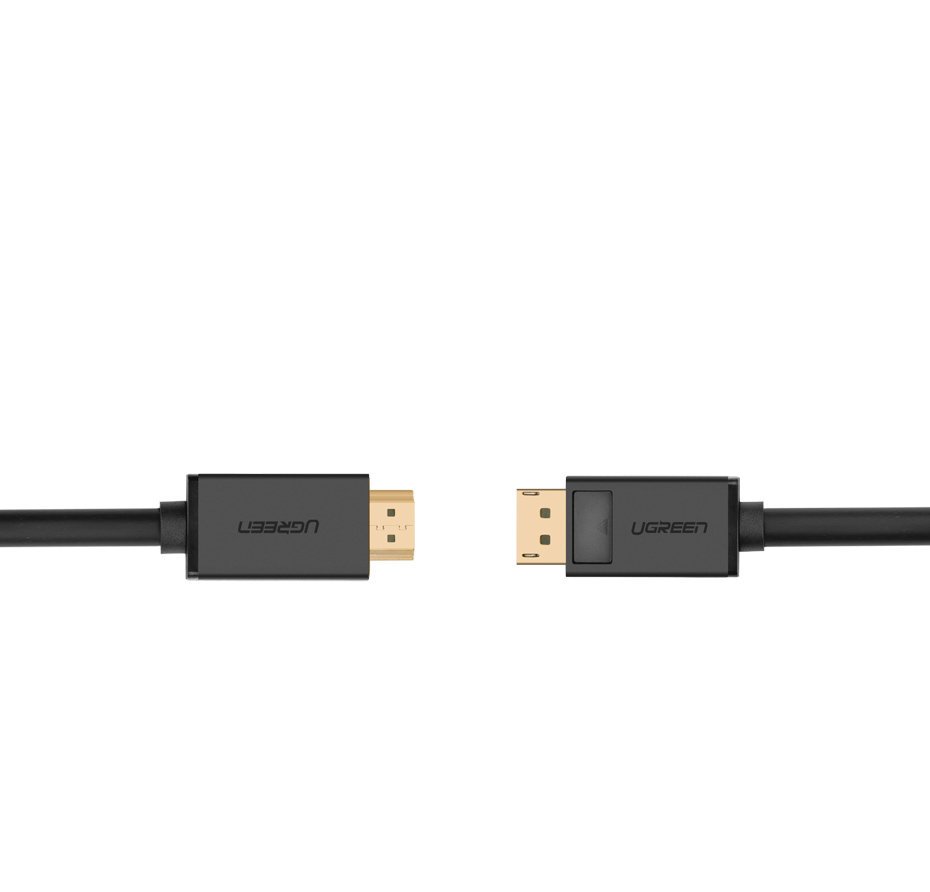 Ugreen unidirectional DisplayPort til HDMI Kabel 4K 30Hz 32 AWG 2m sort (DP101 10202)
