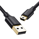 Grøn USB-kabel - mini USB-kabel 480 Mbps 3 m sort (US132 10386)