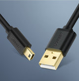 Grøn USB-kabel - mini USB-kabel 480 Mbps 3 m sort (US132 10386)