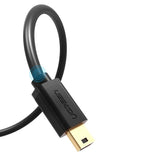 Grøn USB-kabel - mini USB-kabel 480 Mbps 3 m sort (US132 10386)