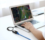 Ugreen eksternt netværkskort RJ45 - USB 2.0 100 Mbps Ethernet sort (CR110 20254)