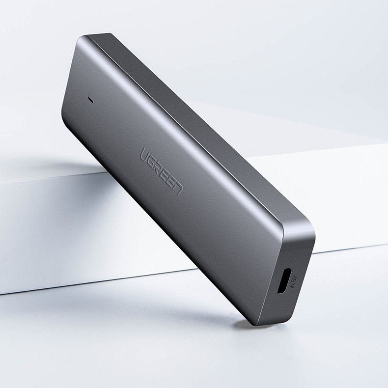 Ugreen USB HUB - 4x USB 3.2 Gen 1 med micro USB strømport grå (CM219 50985)