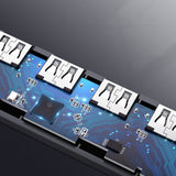 Ugreen USB HUB - 4x USB 3.2 Gen 1 med micro USB strømport grå (CM219 50985)