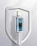 Baseus CATLGD-02 Lightning - USB-C PD kabel 20W 480Mb/s 1m - hvid
