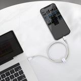 Baseus CATLGD-02 Lightning - USB-C PD kabel 20W 480Mb/s 1m - hvid
