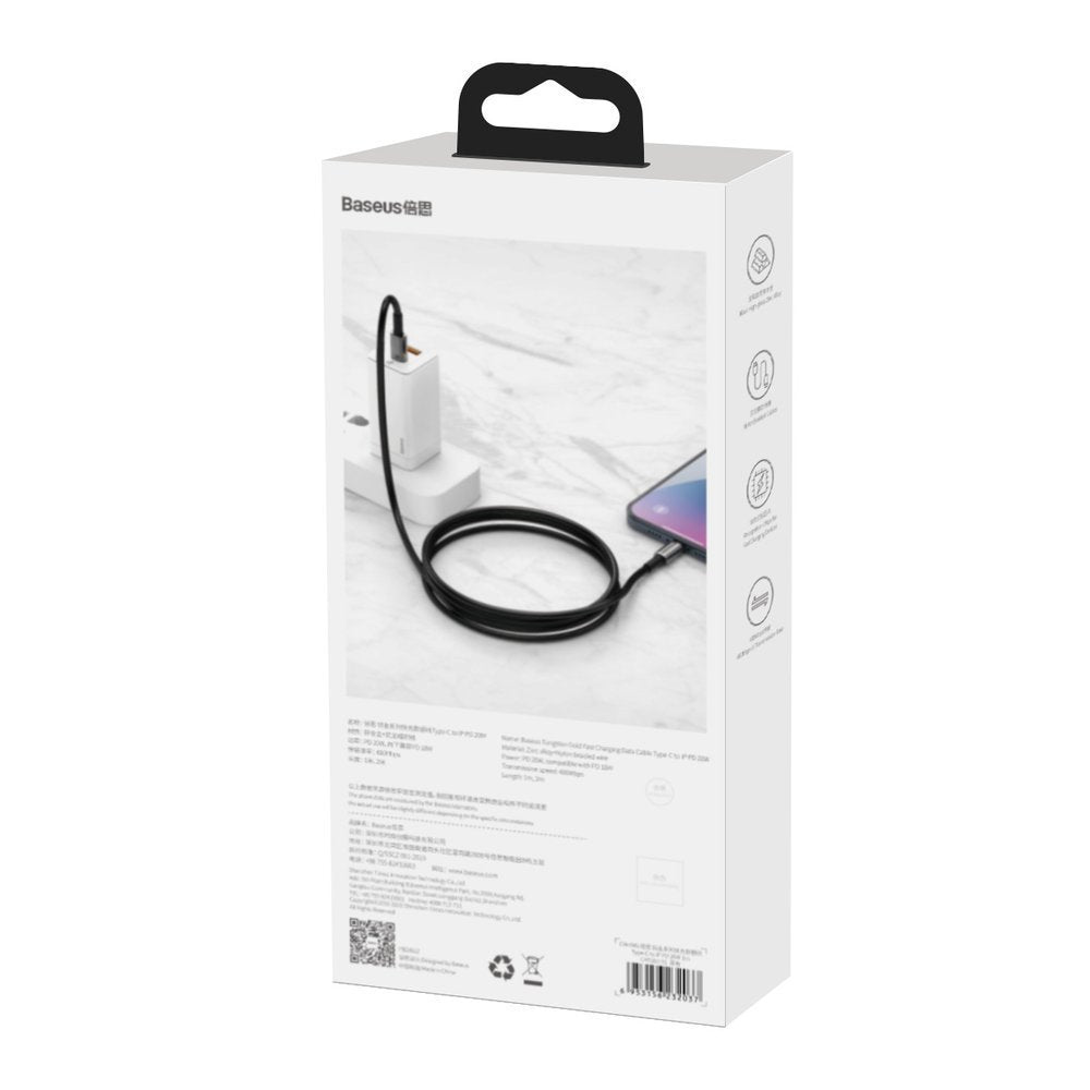 Baseus CATLWJ-01 Lightning - USB-C PD cable 20W 480Mb/s 1m - black