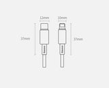 Baseus CATLWJ-A01 Lightning - USB-C PD 20W 480Mb/s 2m kabel - sort