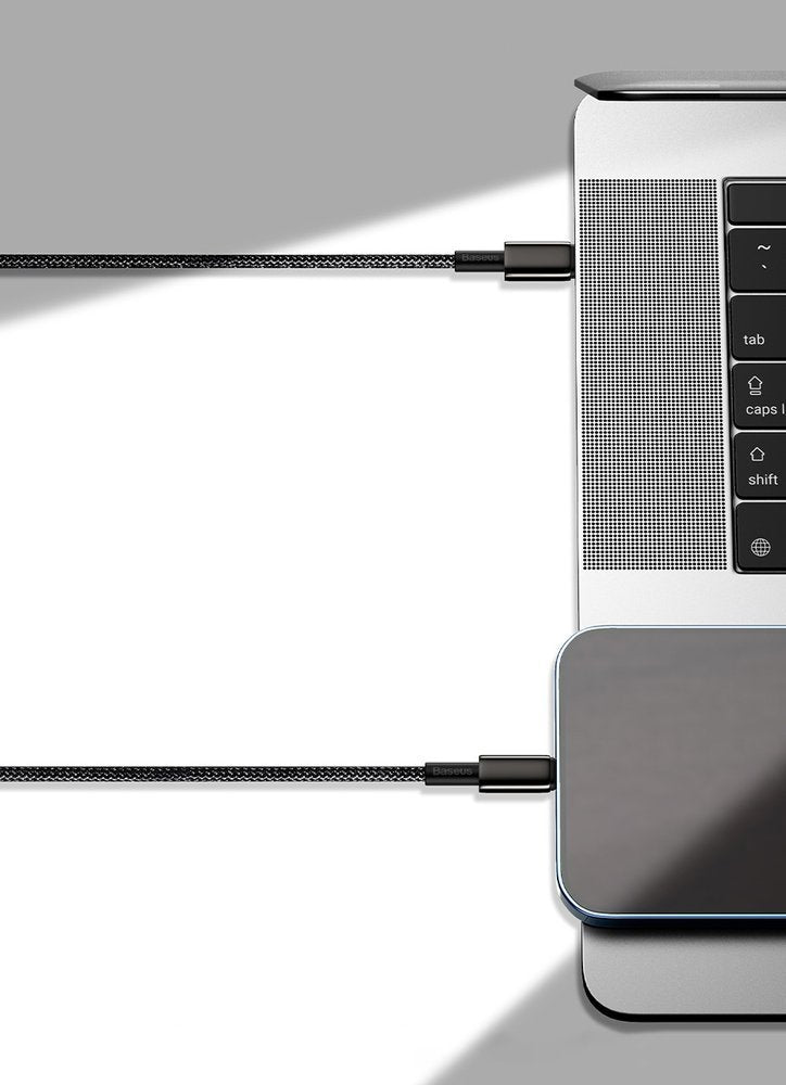 Baseus CATLWJ-A01 Lightning - USB-C PD 20W 480Mb/s 2m kabel - sort