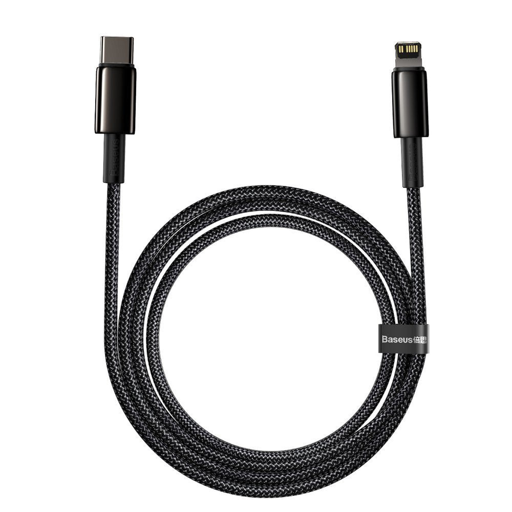 Baseus CATLWJ-A01 Lightning - USB-C PD 20W 480Mb/s 2m kabel - sort