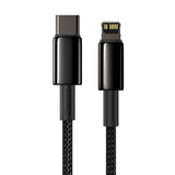 Baseus CATLWJ-A01 Lightning - USB-C PD 20W 480Mb/s 2m kabel - sort