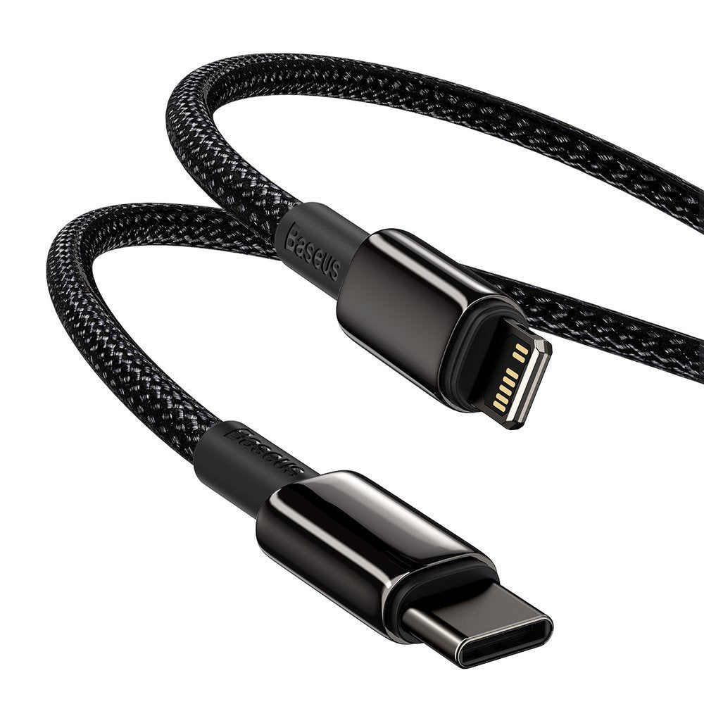 Baseus CATLWJ-A01 Lightning - USB-C PD 20W 480Mb/s 2m kabel - sort