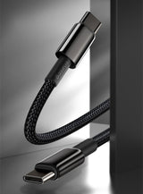 Baseus CATWJ-01 USB-C - USB-C PD QC cable 100W 5A 1m - black