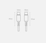 Baseus CATWJ-01 USB-C - USB-C PD QC cable 100W 5A 1m - black