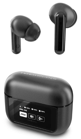 Energy Sistem Display ANC Headset True Wireless Stereo (TWS) I ørerne Opkald/musik USB Type-C Bluetooth Sort