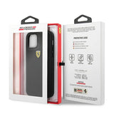 Ferrari FESPEHCP12LBK iPhone 12 Pro Max 6.7" sort/sort hårdkasse på sporet perforeret