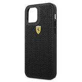 Ferrari FESPEHCP12LBK iPhone 12 Pro Max 6.7" sort/sort hårdkasse på sporet perforeret