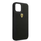Ferrari FESPEHCP12MBK iPhone 12/12 Pro 6.1" sort/sort hardcase På sporet Perforeret