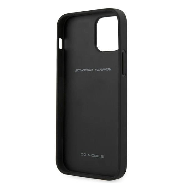 Ferrari FESPEHCP12MBK iPhone 12/12 Pro 6.1" sort/sort hardcase På sporet Perforeret