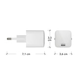 Dbramante Re-charge - Wall Charger GaN - USB-C 30W EU - White