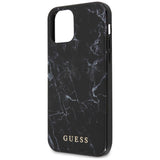 Guess GUHCP12SPCUMABK iPhone 12 mini 5,4′′ sort/sort hardcase Marmor